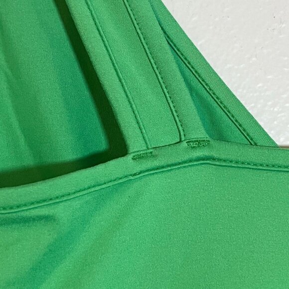 Patagonia Aloe Green Florita Tank Jersey Knit‎ Dress Sleeveless V-neck Medium - Picture 8 of 8